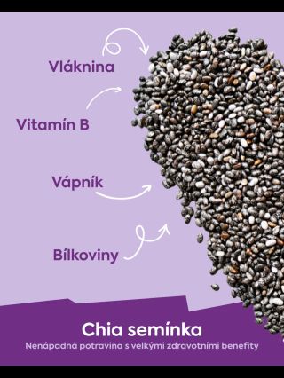 Malý zázrak jménem chia semínka! Věděli jste, že tahle nenápadná semínka dokážou velké věci? 💪 Jsou bohatá na omega-3...